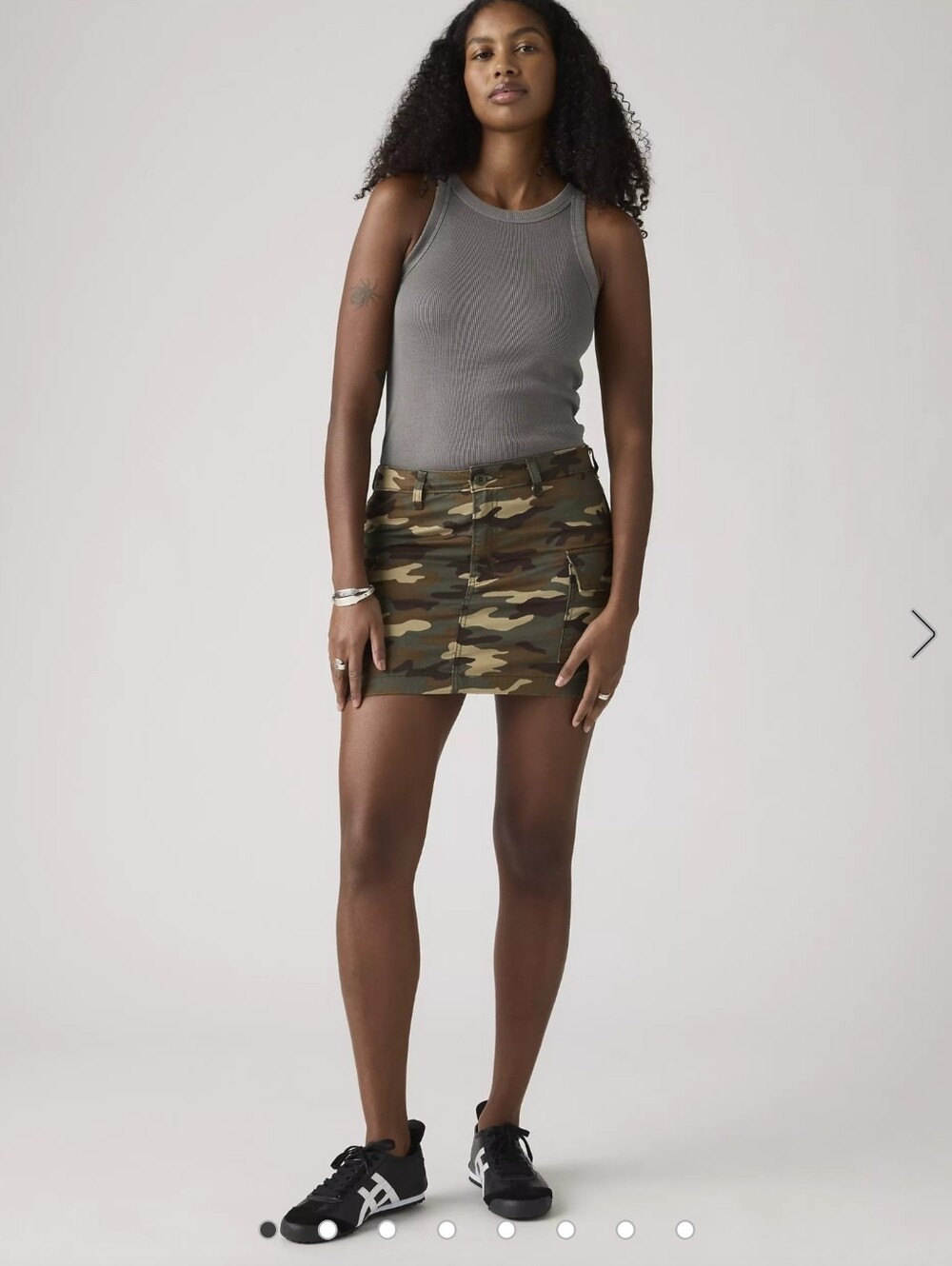 Levi's '94 Cargo Mini Skirt Camo Camouflage Utility Pocket Women's Size 25 NWT
